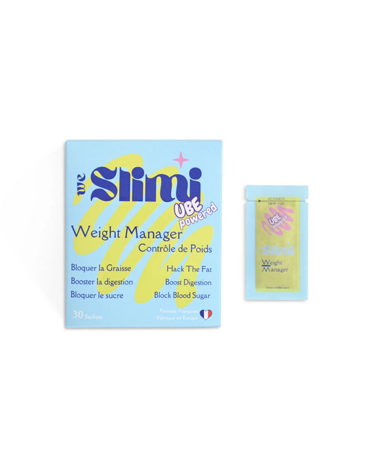 Weight Manager box next to a single after-meal sachet